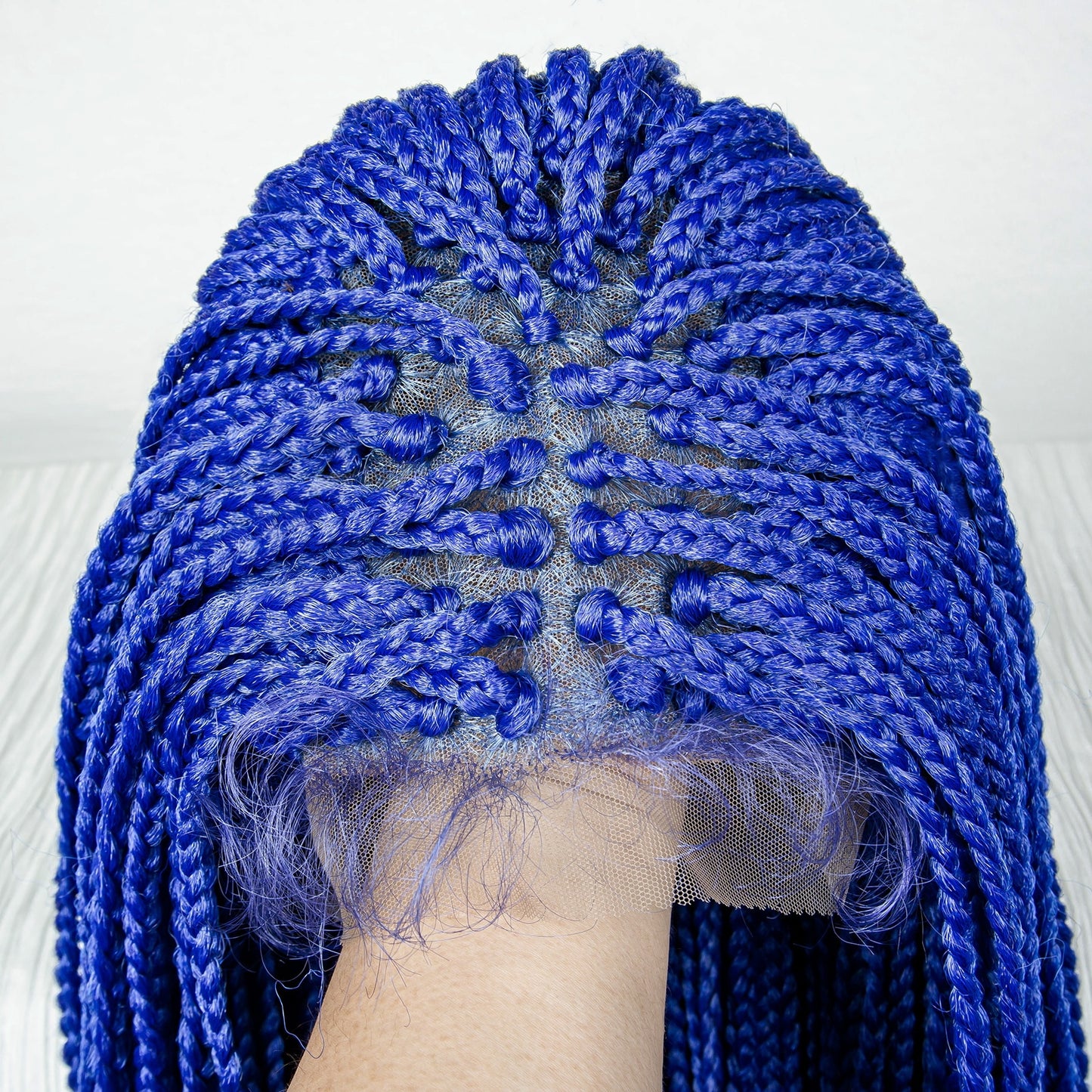 36 Inches Long Braided Wigs Synthetic Lace Front - Supreme Lush Hair