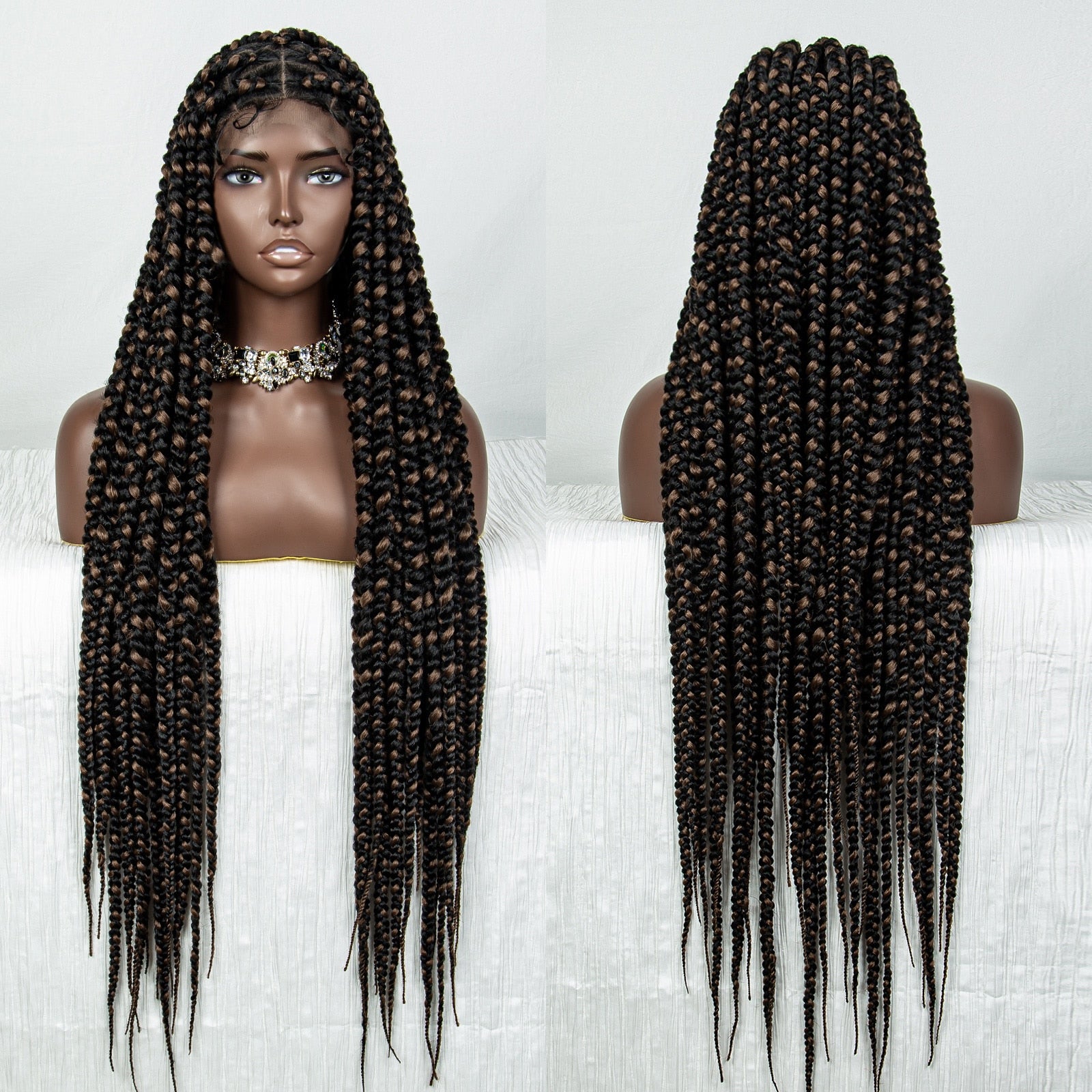 Braided Full Lace Lace Wig Box Braids - Supreme Lush Hair