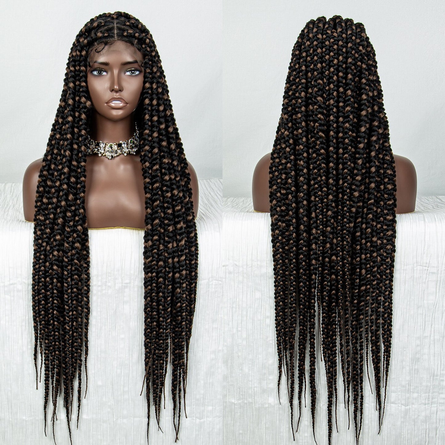 Braided Full Lace Lace Wig Box Braids - Supreme Lush Hair