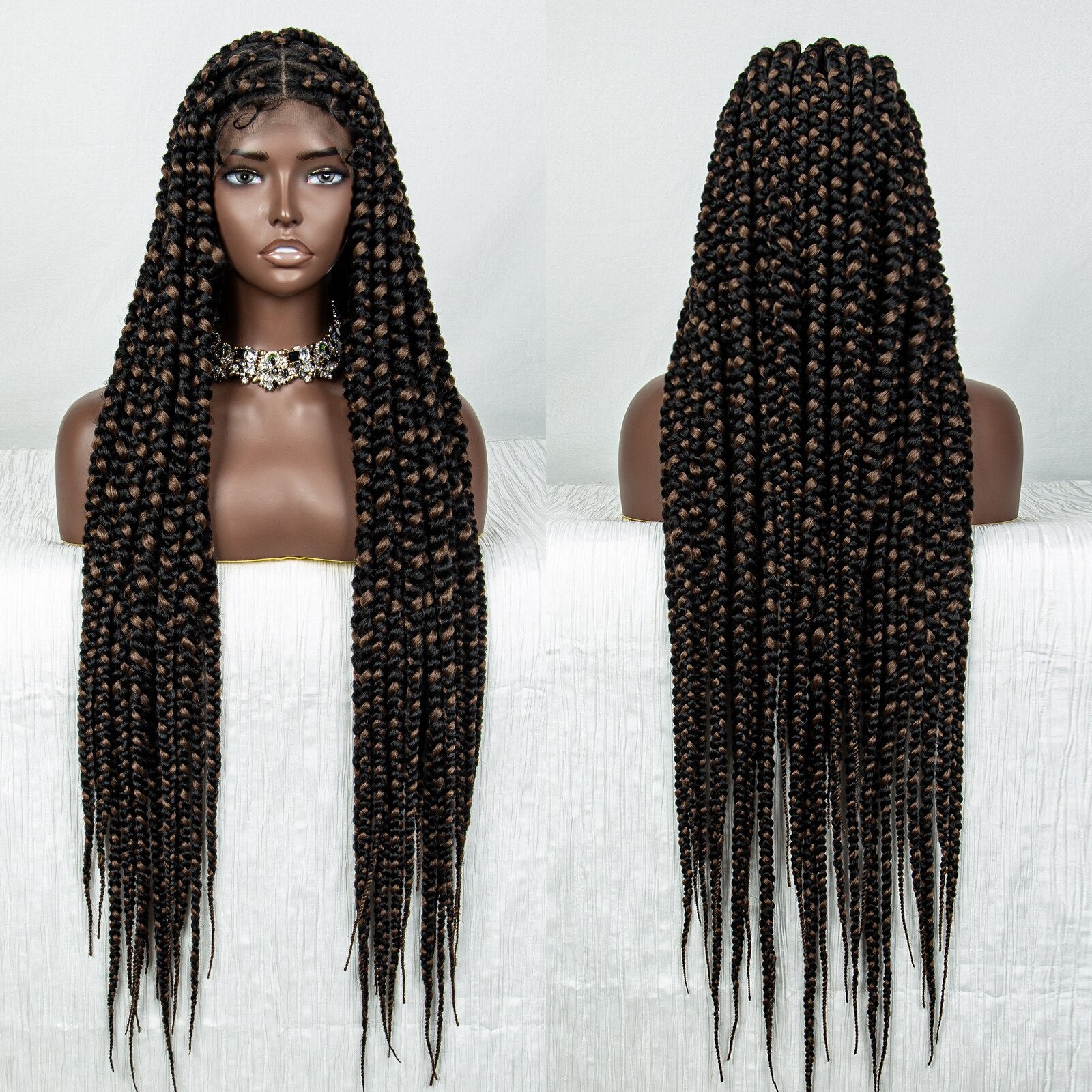 Braided Full Lace Lace Wig Box Braids - Supreme Lush Hair