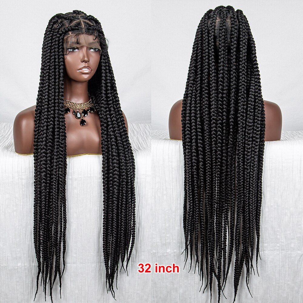 Braided Full Lace Lace Wig Box Braids - Supreme Lush Hair