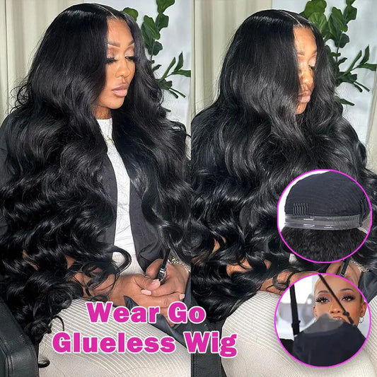 Body Wave 6x4 5x5 Wear Go Glueless Brazilian Human Hair