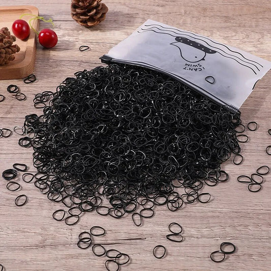 Small Disposable Hair Bands Scrunchie Girls Elastic Rubber Band Ponytail Holder Hair Accessories