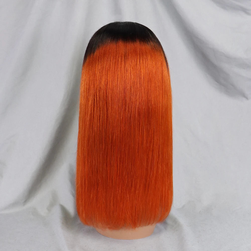 Bone Straight Lace Frontal Pre Plucked Brazilian Short Bob Remy Wig