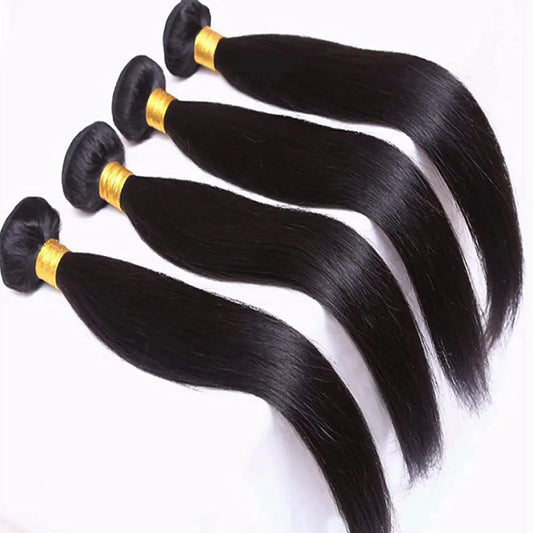Straight 100% Human Hair Bundles Hair 30 Inch Bundles Hair Extensions 3 4 Bundles Natural Color Fot Brazilian Women