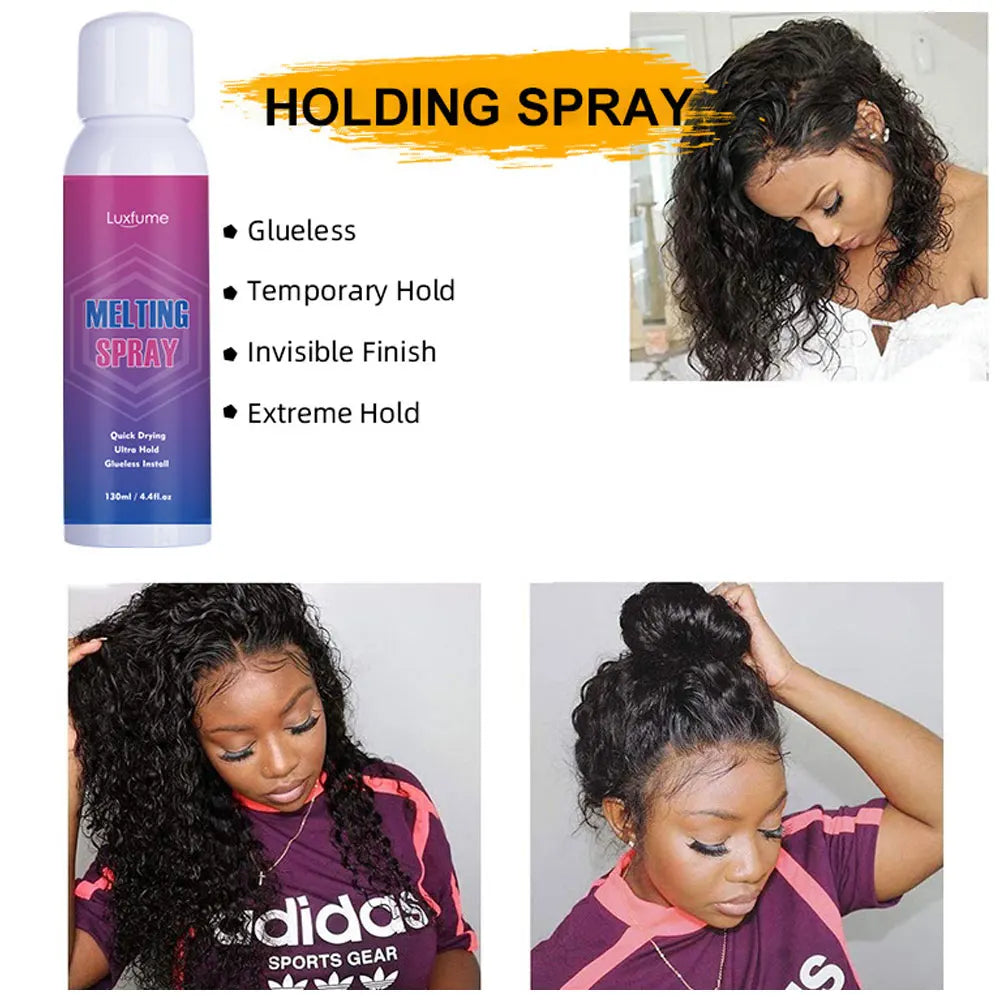 wig installation kit set Melting Spray for Lace Wigs Got2b Spray for Wig Got 2b Spray Glue for Lace Front Hair Gel Accessories