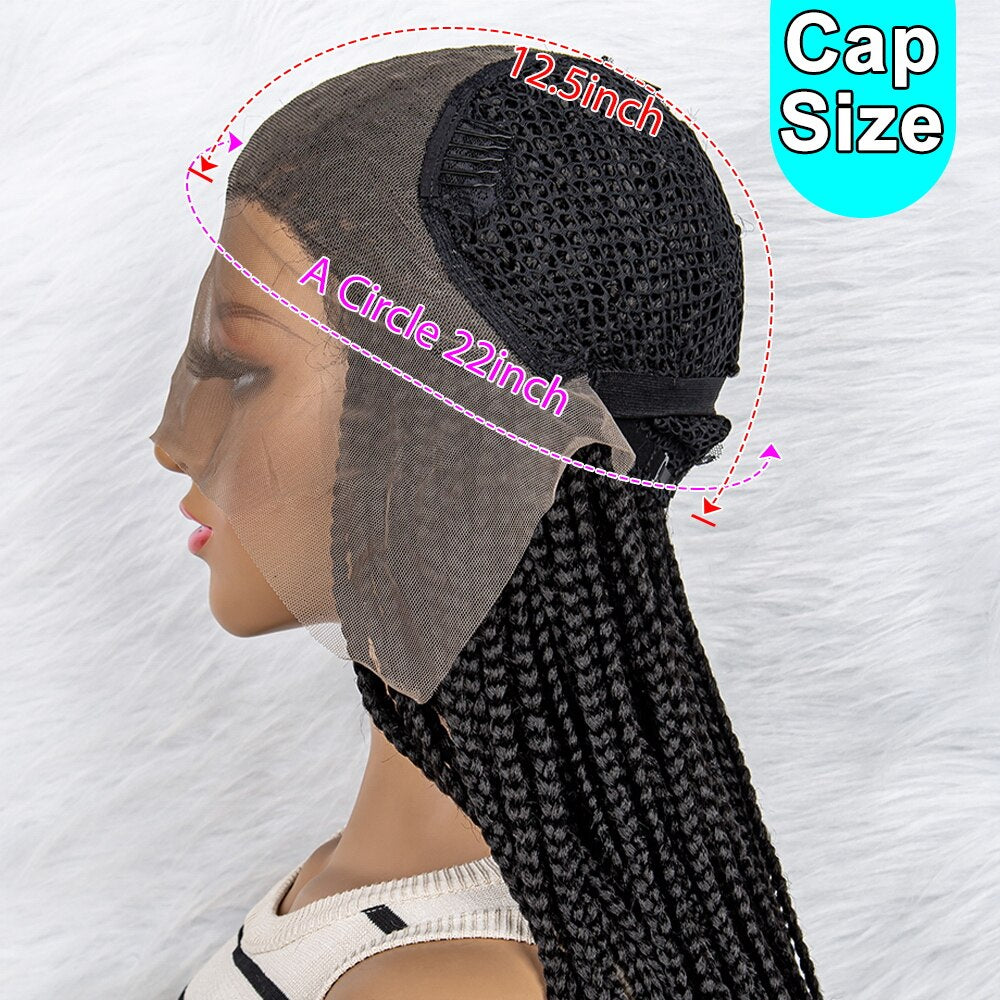 Synthetic Lace Front Knotless Box Braids 13x6 Lace Front Braids - Supreme Lush Hair