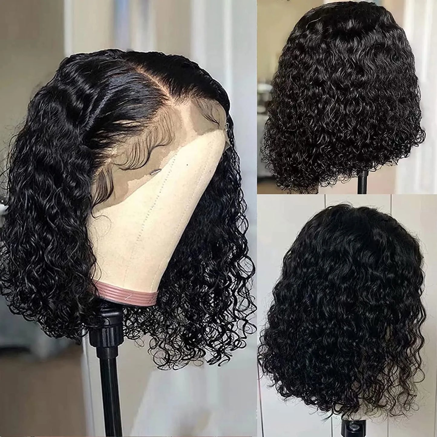 Bob Lace Curly Deep Water Curly Wave Human Hair - Supreme Lush Hair