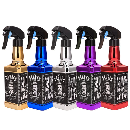 Hairdressing Spray Bottle Water Sprayer Retro Whiskey Oil Head Watering Can Styling Tools