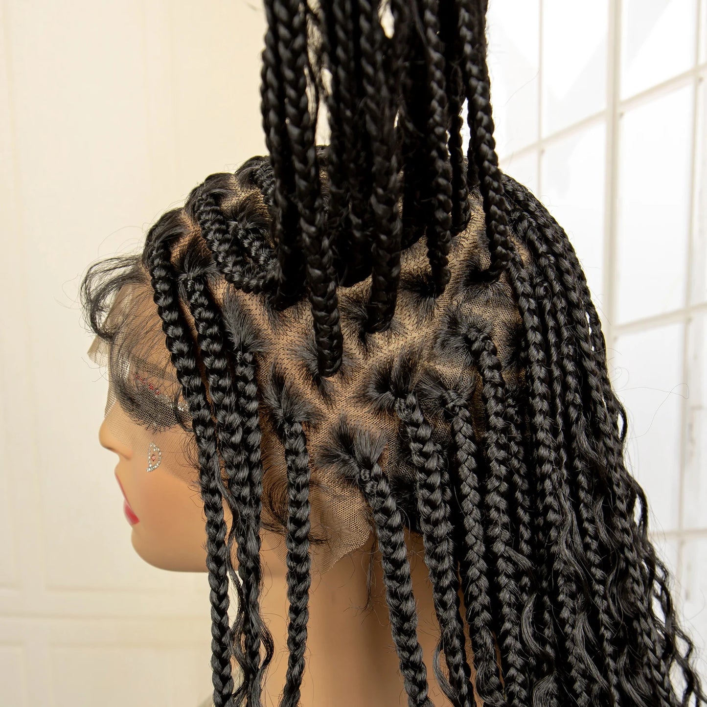 36 Inches Full Lace Knotless Box Braided Wig