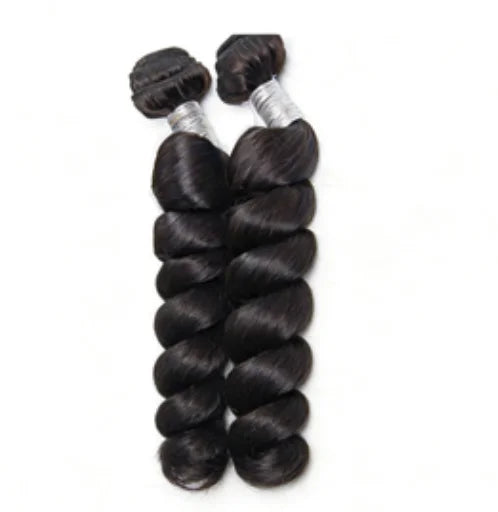 Loose Wave Weave Bundles 1/2/3/4 PCS Human Hair Extensions Natural Black