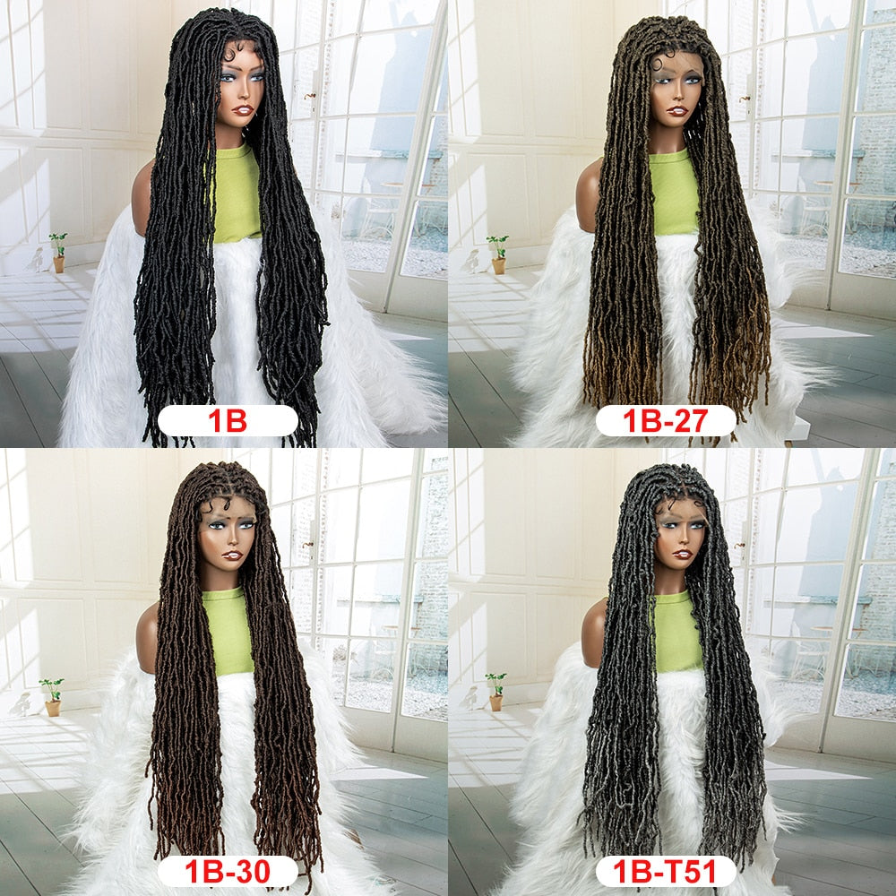 36 Inches Synthetic Full Lace Dreadlock Box Braided Wigs - Supreme Lush Hair