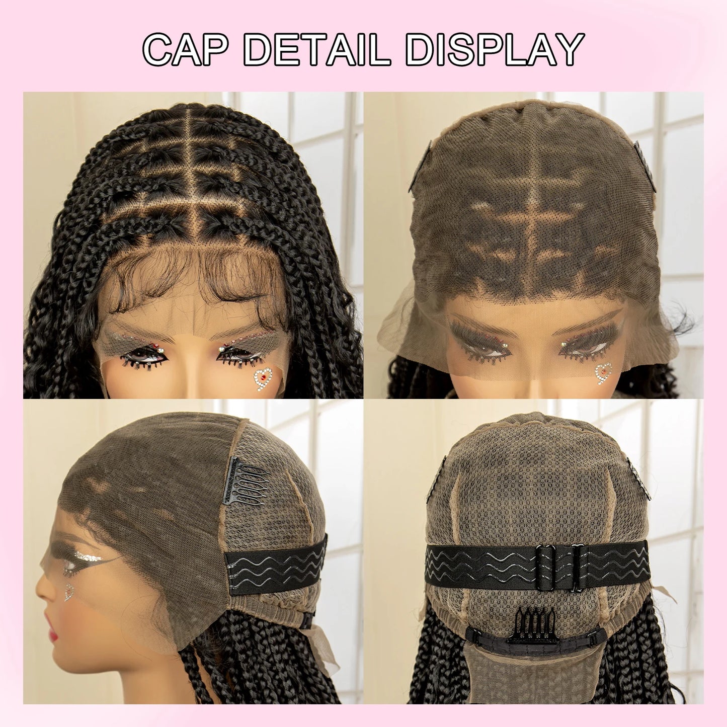36 Inches Full Lace Knotless Box Braided Wig