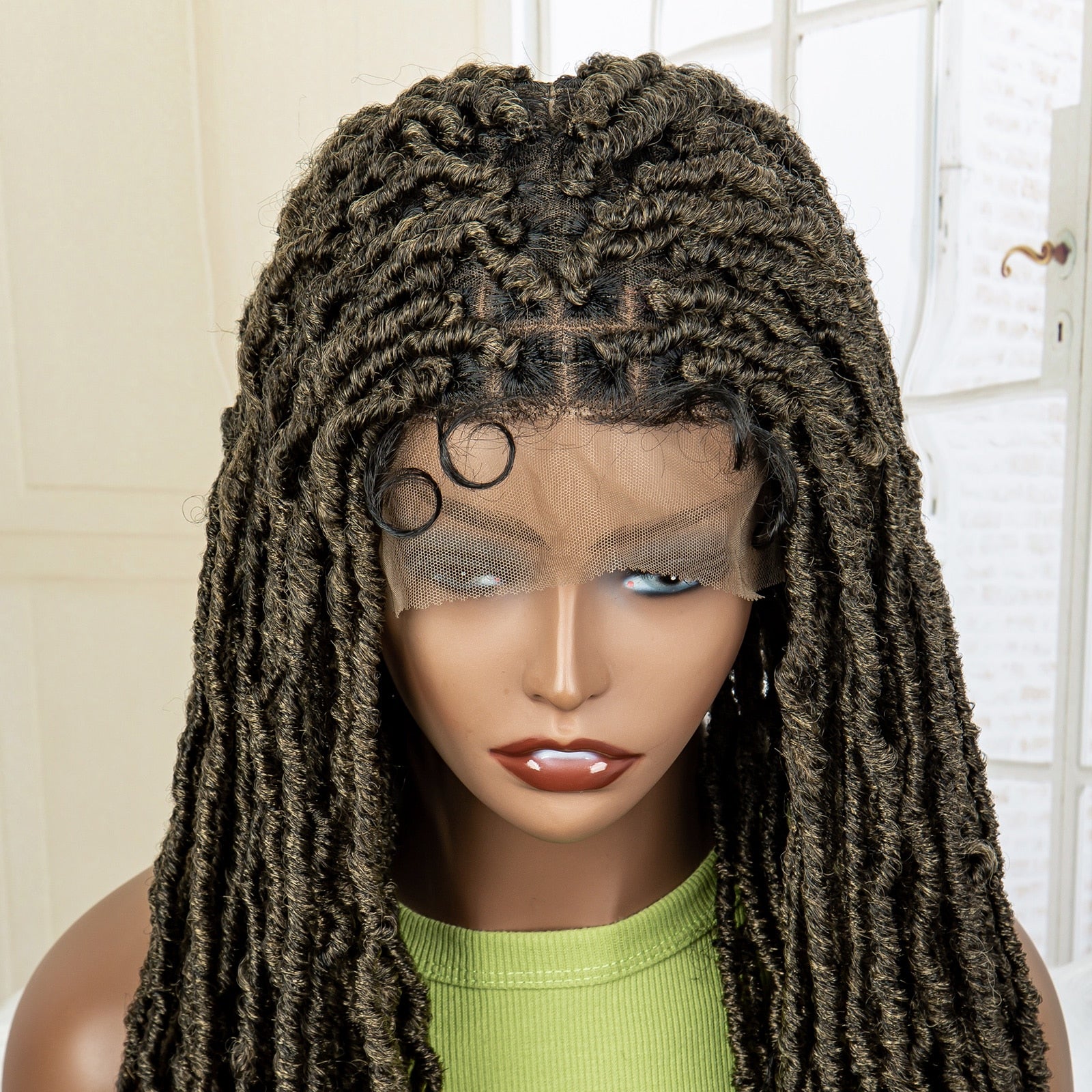 36 Inches Synthetic Full Lace Dreadlock Box Braided Wigs - Supreme Lush Hair