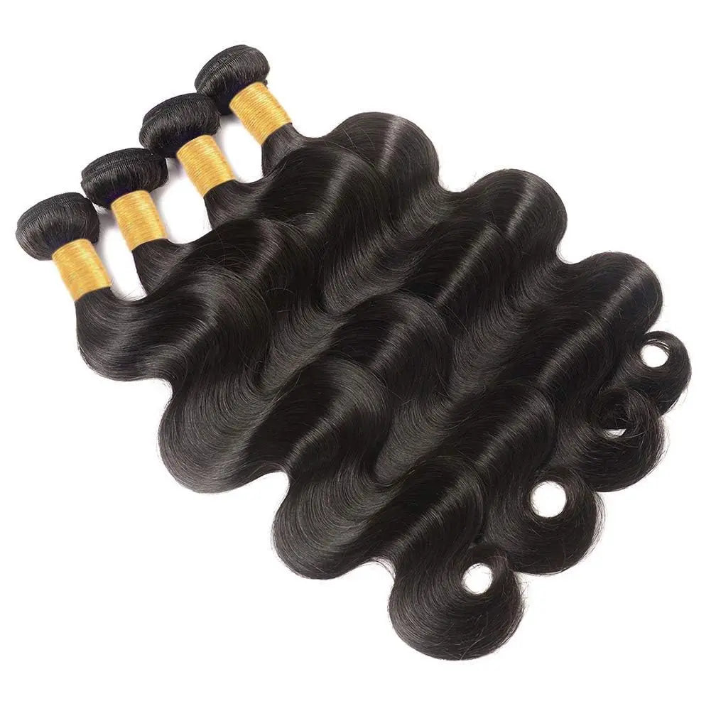100% Human Hair Bone body wave Raw Hair Bundles Extensions 3/4 pcs Bundle Brazilian Remy Weave Bundles