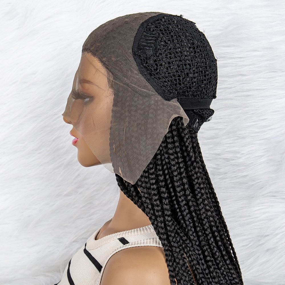 Synthetic Lace Front Knotless Box Braids 13x6 Lace Front Braids - Supreme Lush Hair