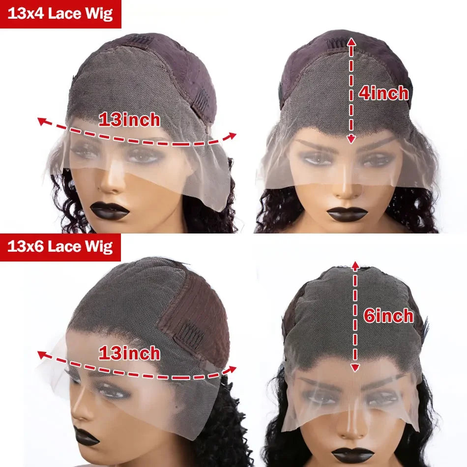 Burgundy Lace Front Short Bob Hair Wig Human Deep Wave