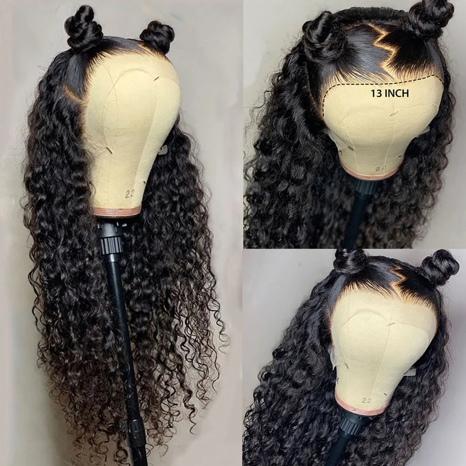 360 Full Lace Human Hair Pre Plucked Water Wave Lace Front Wig - Supreme Lush Hair