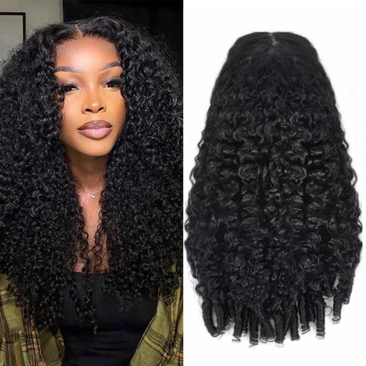 30 36 46 Inches Burmese Curly 13x6 Hd Lace Front  Human Hair Hair Wig 200 Density 13x4 7x6 Lace Full Frontal Hair Wigs