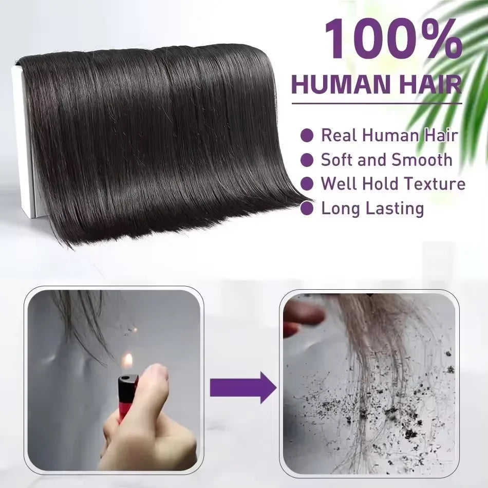 16A Straight100% Human Hair Brazilian Bone Straight Bundles 30 32 Inch Raw Virgin Unprocessed 1 3 4 Bundles