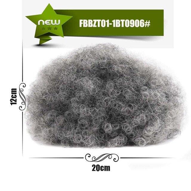 Afro Puff Hair Bun Ponytail Synthetic Kinky Curly Ponytail - Supreme Lush Hair