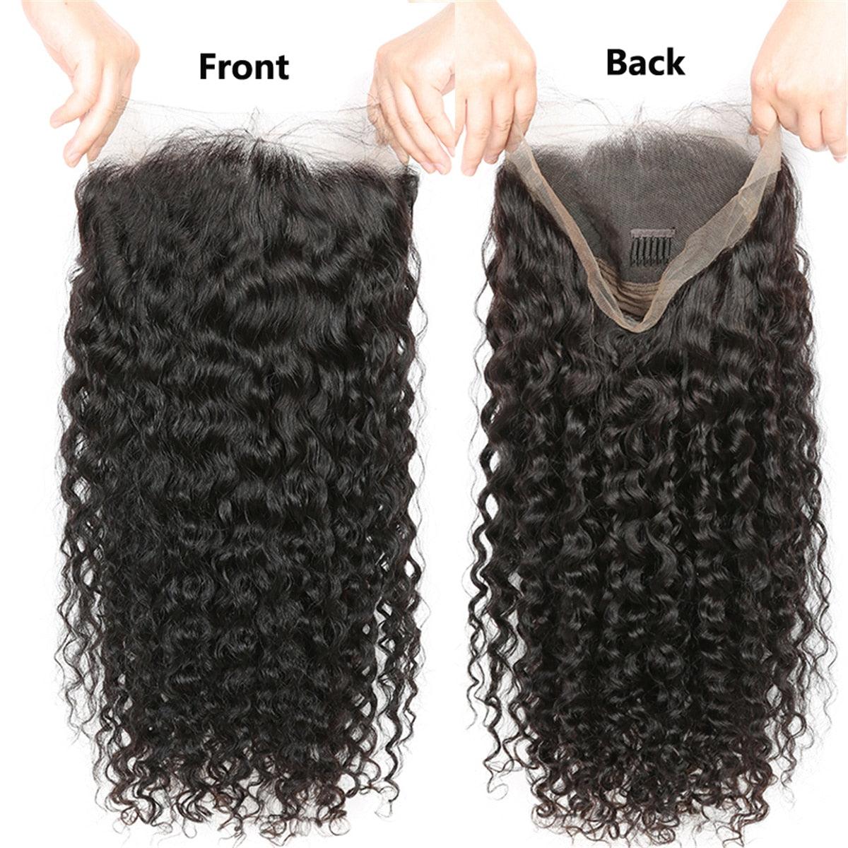 Brazilian Curly Wave 13*4 Lace Front Human Hair Wigs With Baby Hair - Supreme Lush Hair