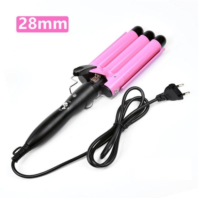 Triple Barrels Ceramic Hair Curling Iron - Supreme Lush Hair