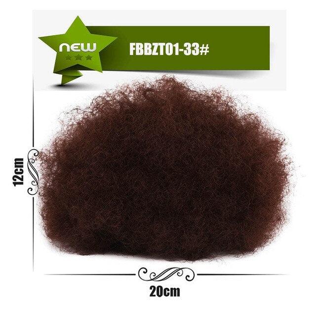 Afro Puff Hair Bun Ponytail Synthetic Kinky Curly Ponytail - Supreme Lush Hair