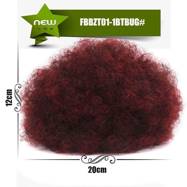 Afro Puff Hair Bun Ponytail Synthetic Kinky Curly Ponytail - Supreme Lush Hair