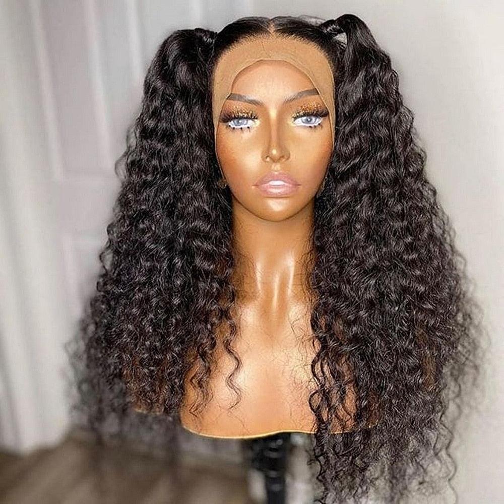 Brazilian Curly Wave 13*4 Lace Front Human Hair Wigs With Baby Hair - Supreme Lush Hair