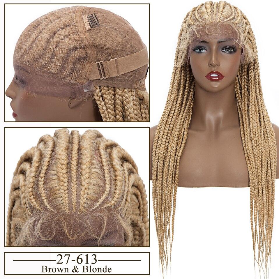 Braided Lace Front Box Braids Cornrow Lace Wig - Supreme Lush Hair