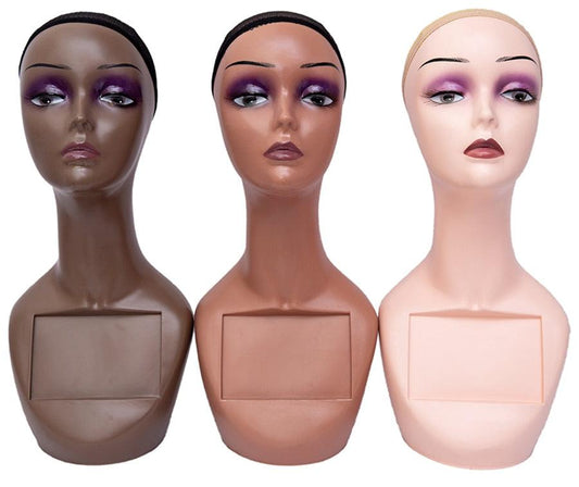 Realistic Mannequin Head For Wigs - Supreme Lush Hair