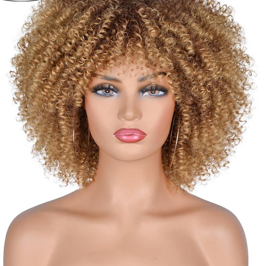 Afro Short Hair Wig With Bangs - Supreme Lush Hair