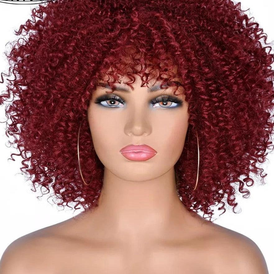Afro Short Hair Wig With Bangs - Supreme Lush Hair