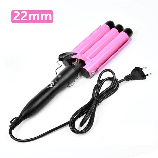 Triple Barrels Ceramic Hair Curling Iron - Supreme Lush Hair