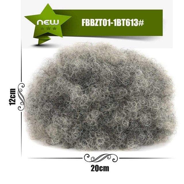 Afro Puff Hair Bun Ponytail Synthetic Kinky Curly Ponytail - Supreme Lush Hair