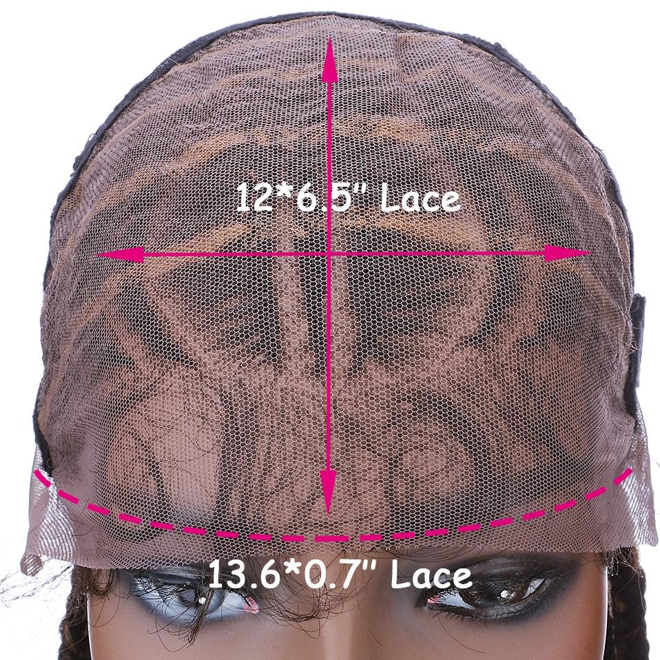 Braided Lace Front Box Braids Cornrow Lace Wig - Supreme Lush Hair