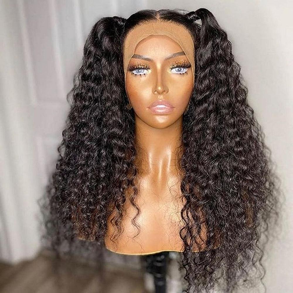 Brazilian Curly Wave 13*4 Lace Front Human Hair Wigs With Baby Hair - Supreme Lush Hair