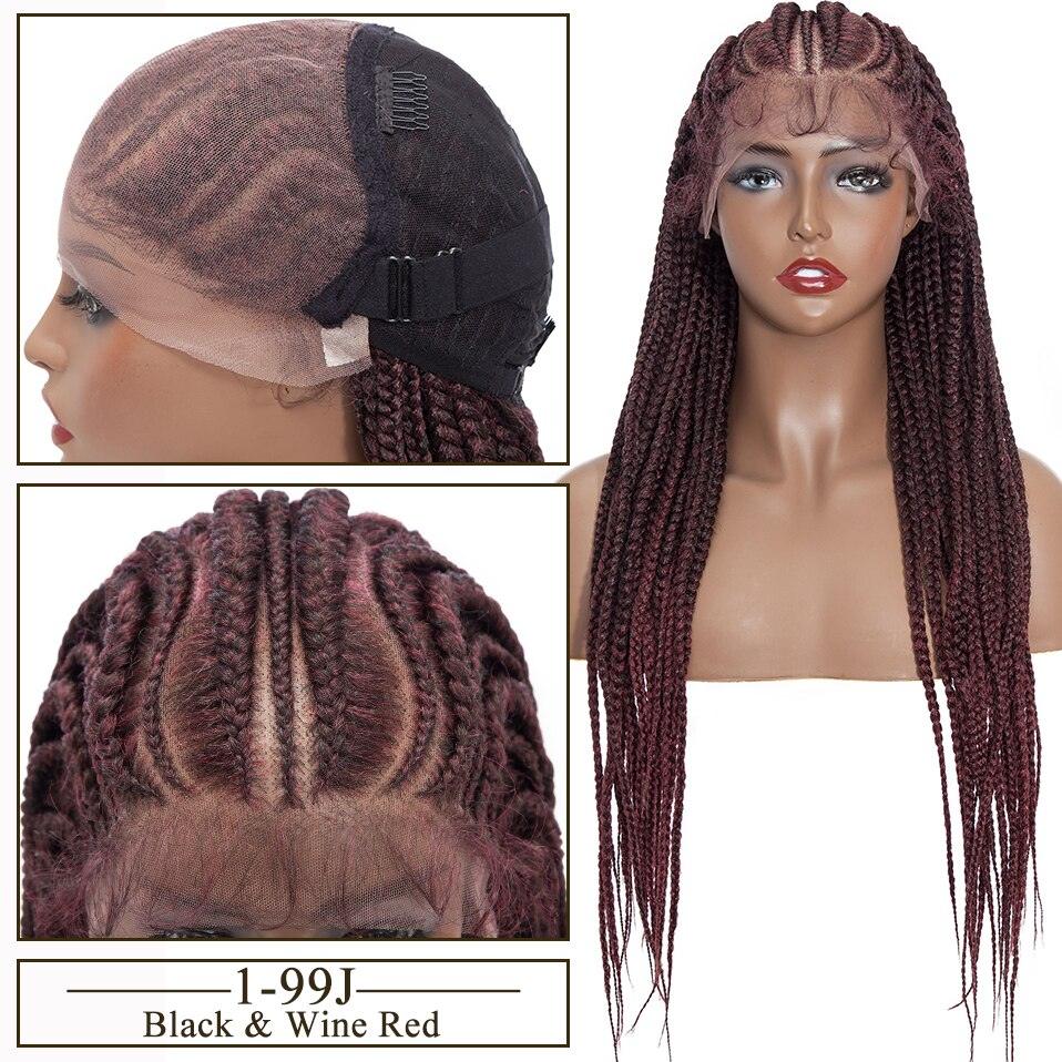 Braided Lace Front Box Braids Cornrow Lace Wig - Supreme Lush Hair