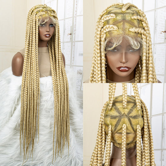 Synthetic Big Knotless Full Lace Braided Wigs - Supreme Lush Hair