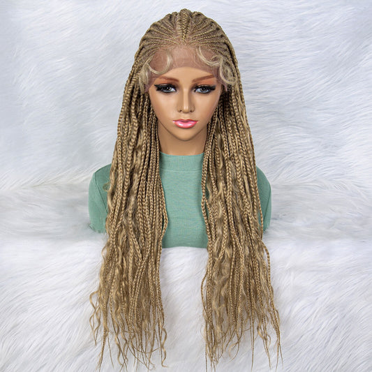 Synthetic Lace Front Braided Wigs With Baby Hair Transparent 13x5 Lace Front Wigs - Supreme Lush Hair