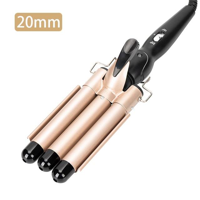 Triple Barrels Ceramic Hair Curling Iron - Supreme Lush Hair
