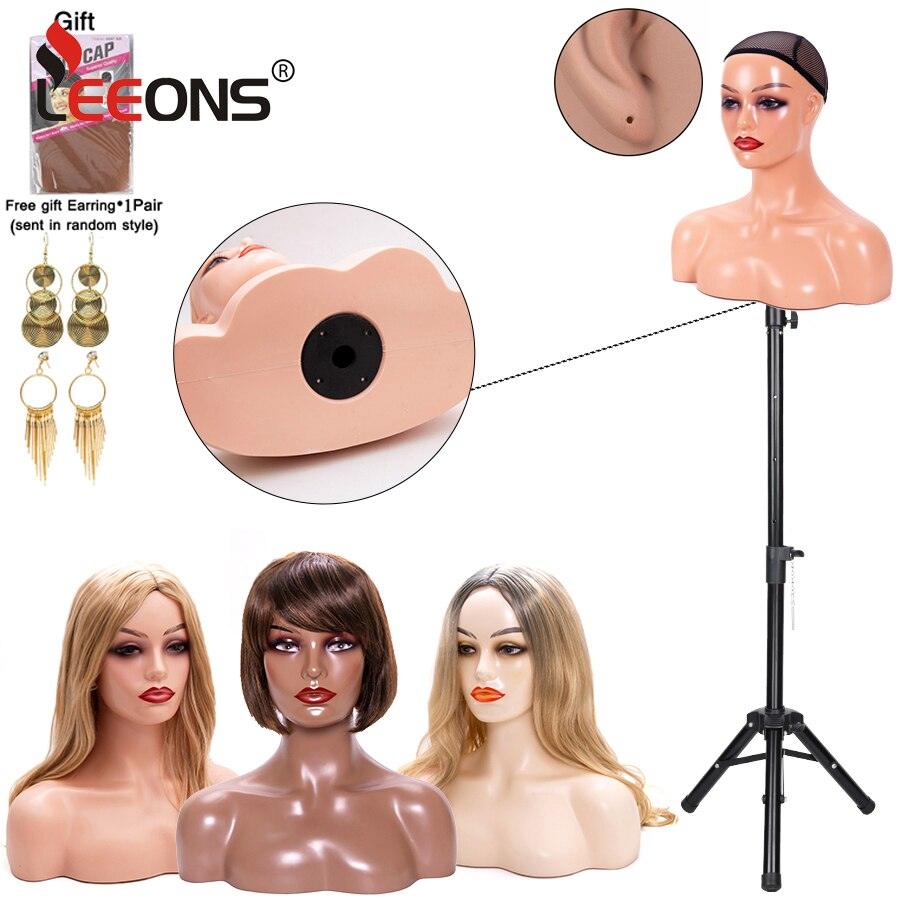 Wig Display Mannequin Head With Non Slip Cap - Supreme Lush Hair