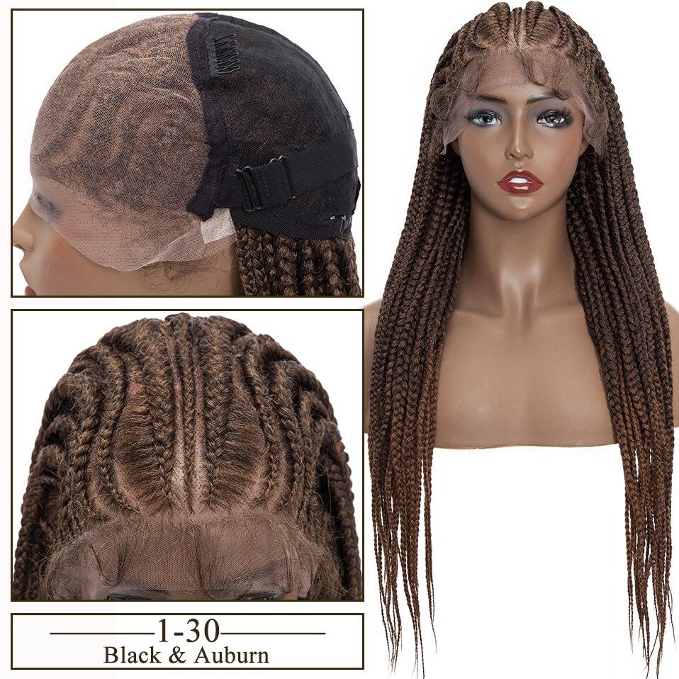 Braided Lace Front Box Braids Cornrow Lace Wig - Supreme Lush Hair