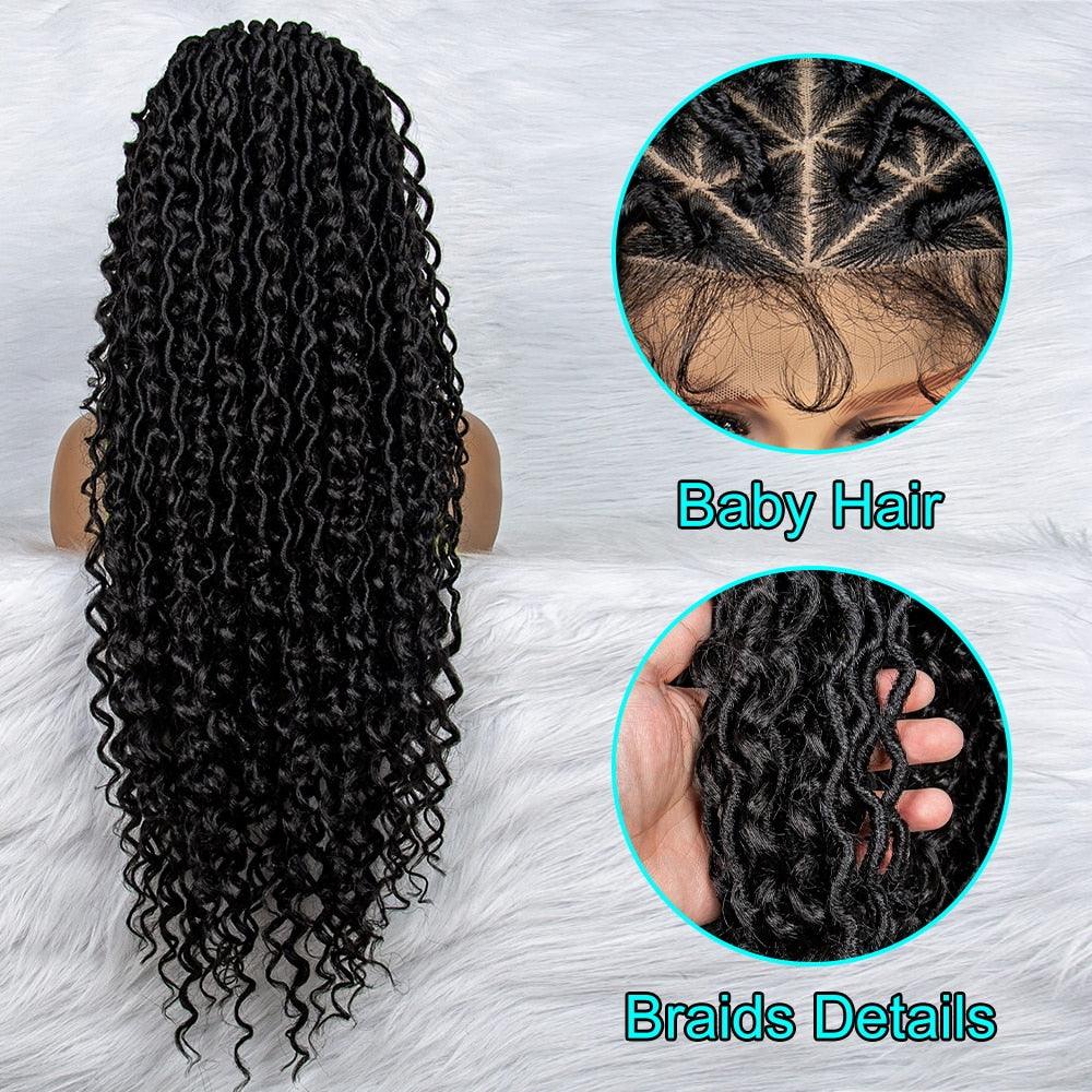 Box Wig Braid Synthetic Full Lace Wigs - Supreme Lush Hair