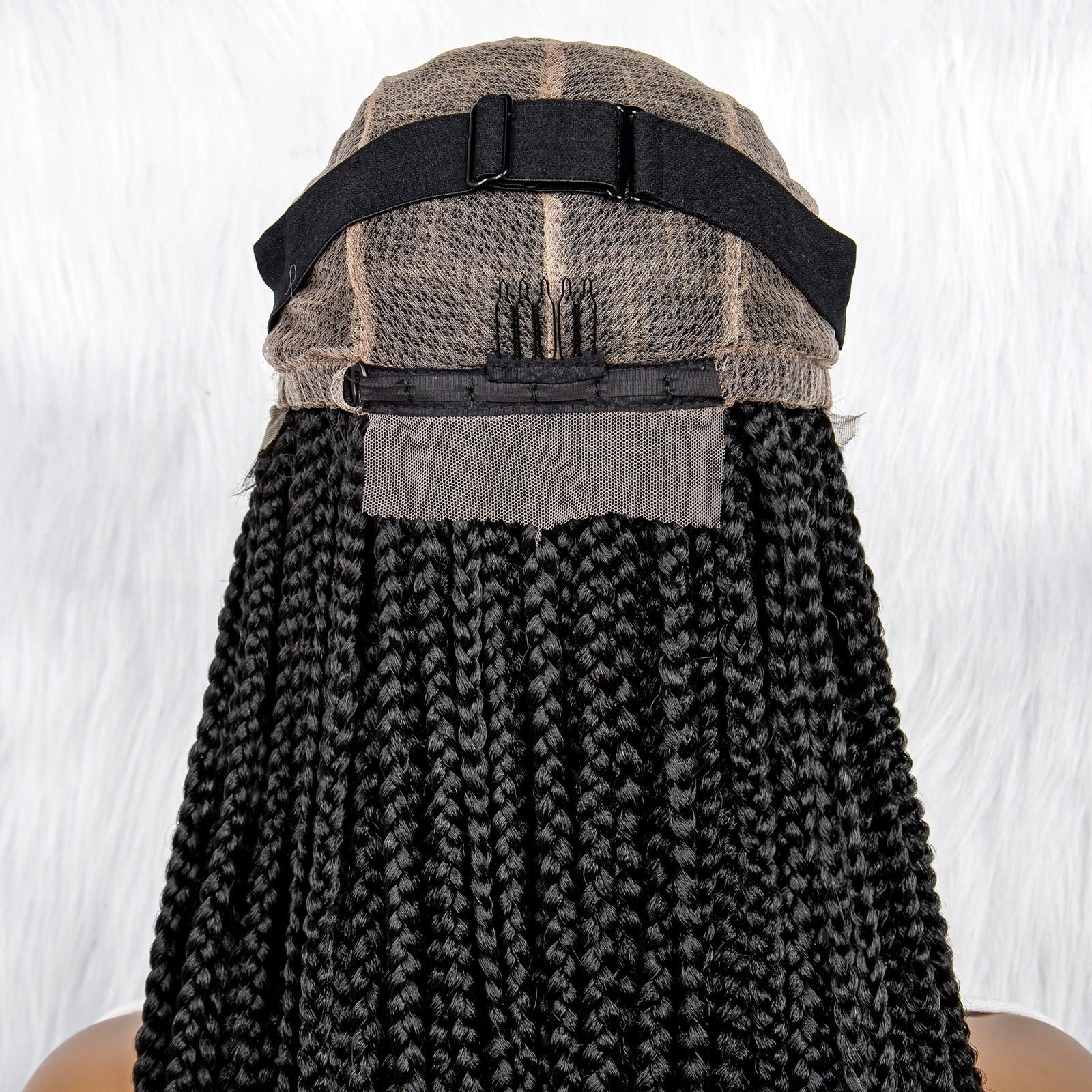 Lace Front Wig Knotless Synthetic Box Braids Wig - Supreme Lush Hair