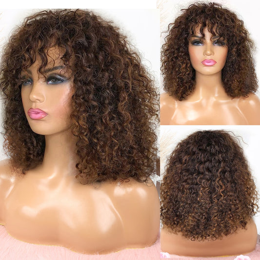 Short Bob Deep Wave Curly Natural Human Hair - Supreme Lush Hair