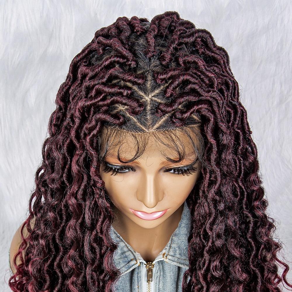 Box Wig Braid Synthetic Full Lace Wigs - Supreme Lush Hair