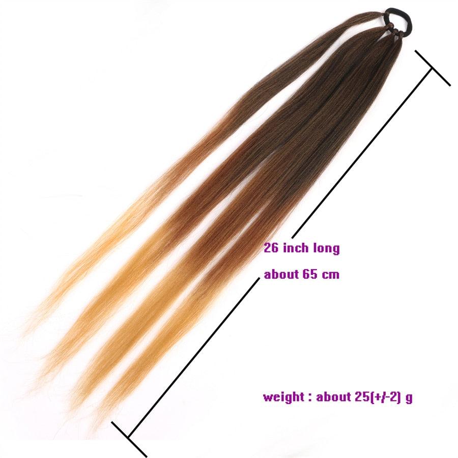 Ponytail Extensions With Rubber Band - Supreme Lush Hair