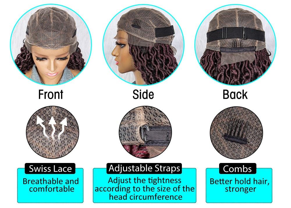Box Wig Braid Synthetic Full Lace Wigs - Supreme Lush Hair